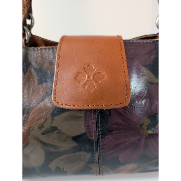 PATRICIA NASH RIENZO MULTI-COLOR LEATHER SATCHEL PURSE - Picture 2 of 13